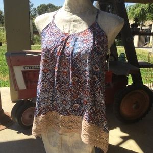 Mossimo Boho Tank Top Size Medium NWT